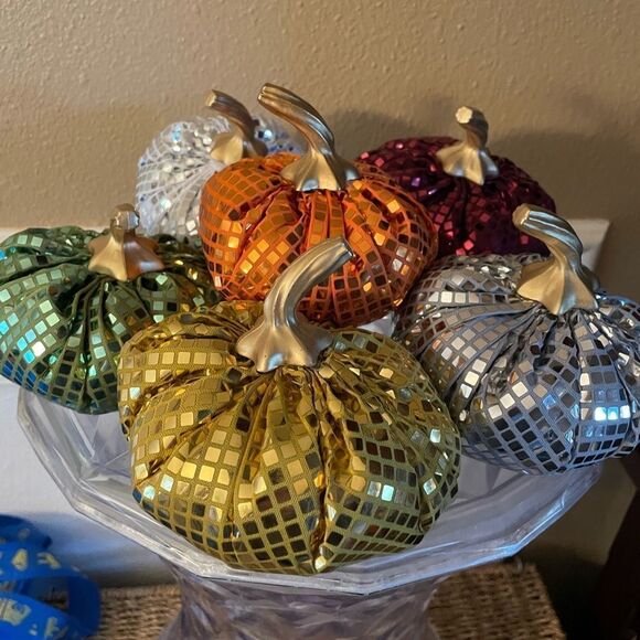 Disco Pumpkins set of 6! - Picture 2 of 14